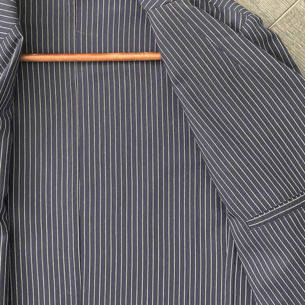 Dries Van Noten Navy Pinstriped Suit - Picture 11 of 13